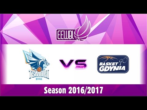 Tsmoki-Minsk vs Basket 90 Gdynia - EEWBL 07.01.17. Vilnius