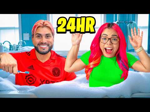 24 HORAS EN EL BAÑO😭🛁💦| Susy Mouriz
