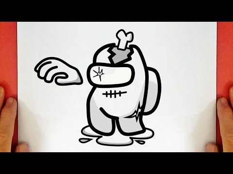 How to Draw Among Us Zombie | Dibujos De Among Us