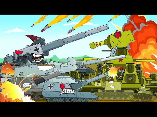 Tank Against An Army Of Enemies Monster Truck Cartoon For Children World Of Tanks Cartoon 新闻 Now
