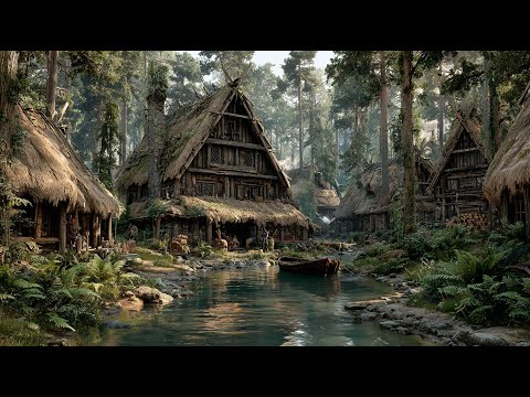 The Woodland Village | Medieval Fantasy Music & Animated Ambience