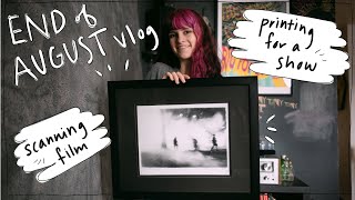 End of August vlog: Printing for a show, photographing a wedding, and scanning film!