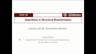 From Bioinformatics to AI: 24.1 Generative Models - Motivation and Overview