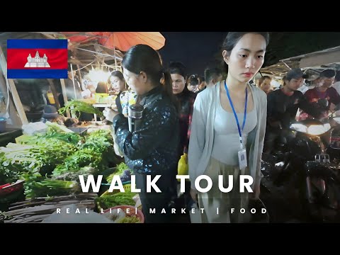 Exploring Phnom Penh's Local Street Market | Daily Life of Cambodian People & Khmer Food Scene 