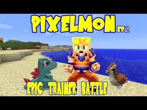 Pixelmon 3.0 w/ Rhymestyle - Magikarp Army Attacks & Epic Trainer Battle (Pokemon Minecraft Ep 2)