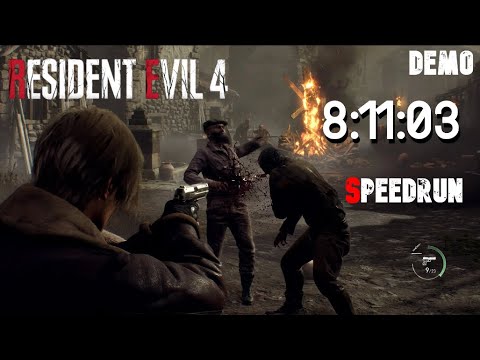 Resident Evil 4 Demo Speedrun | 8 Min Full Gameplay