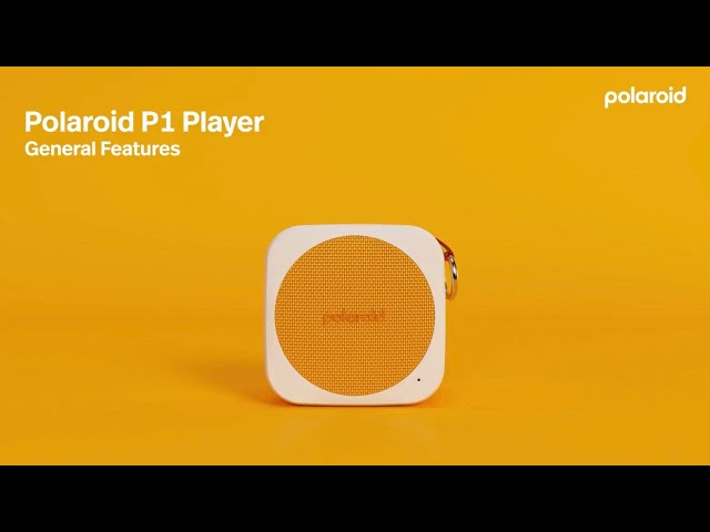 Lettore musicale Polaroid P1 Altoparlante Bluetooth portatile Giallo video