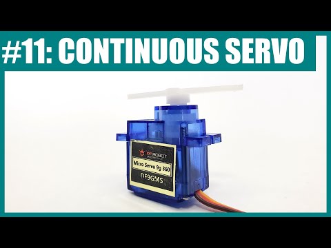 Part of a video titled Continuous Rotation Servo Motors and Arduino (Lesson #11) - YouTube