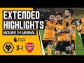 Two red cards, a penalty and a Moutinho screamer! | Wolves 2-1 Arsenal | Extended Highlights