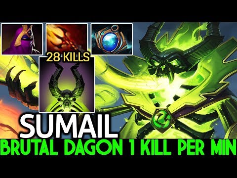 SUMAIL [Pugna] 1 Kill Per Min Brutal Dagon Gun 28 Kills 7.22 Dota 2