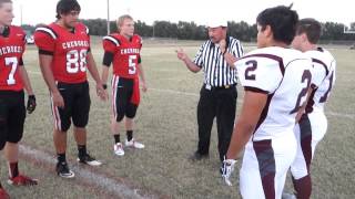preview picture of video 'Cherokee Waynoka Coin Toss Ceremony to start football game'