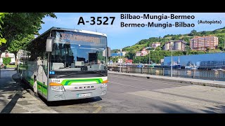 Bizkaibus. Linea A-3527 Bilbao-Mungia-Bermeo (Autopista). Ida y Vuelta