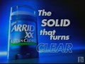 Arrid XX Ultra Clear Commercial 1997