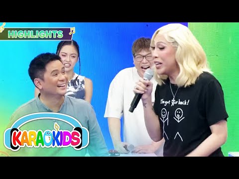 Ogie is being given the wrong answer by Vice Ganda Karaokids