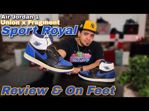 Jordan 1 Union x Fragment Sport Royal - Review & On Feet 👣 