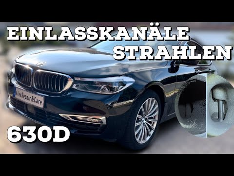 BMW 630d B57 Ansaugbrücke ausbauen | Einlasskanäle strahlen | G20 G30 G31 G32 330d 530d 540d 730d