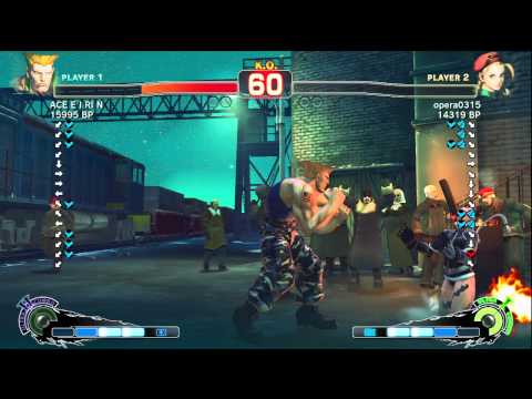 ACE・EIRIN [Guile] vs opera0315 [Cammy] SSF4 Japanese Online Ranked Matches - TRUE-HD