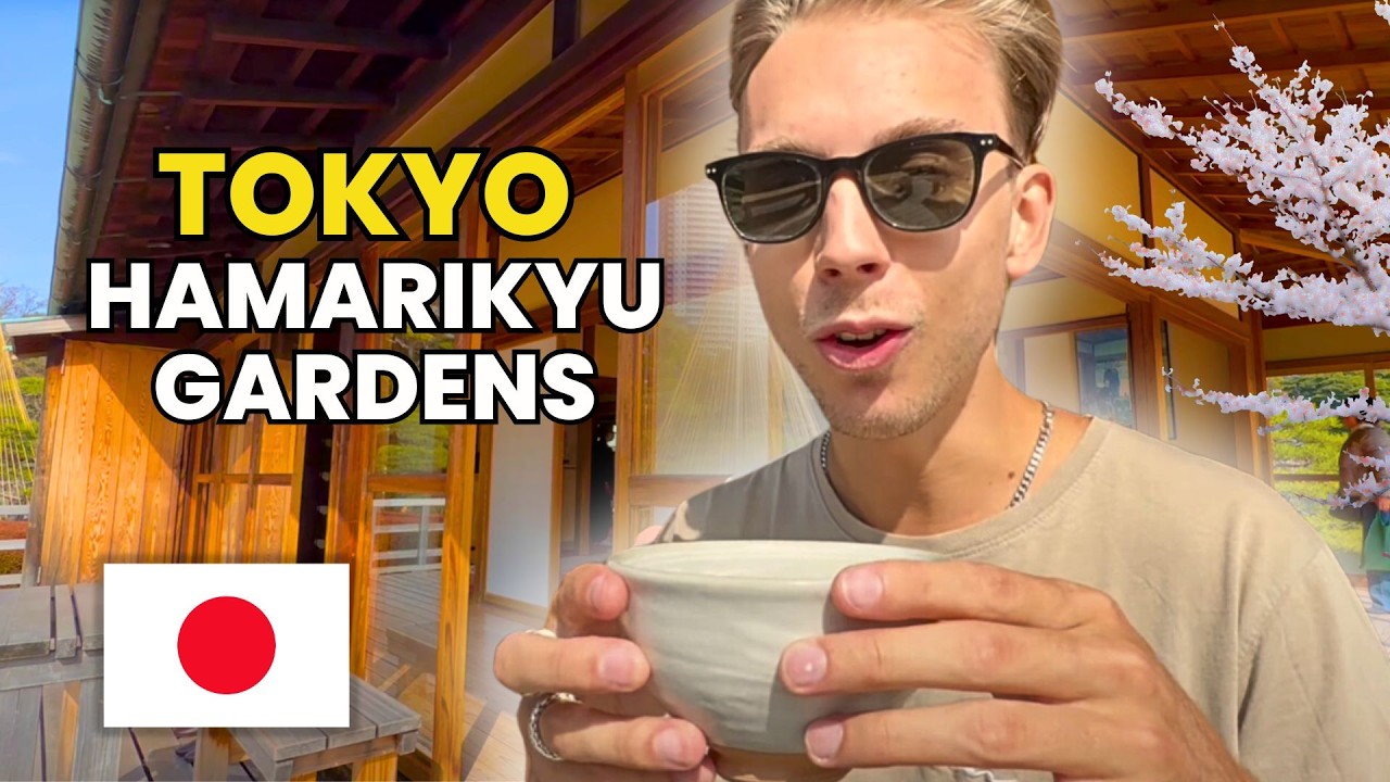 Join a tourist as he uncovers the enchanting Hamarikyu Gardens, revealing his impressions through this video.