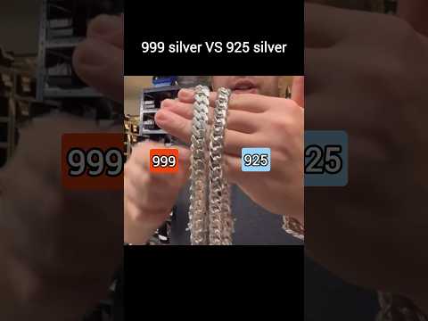 999 SILVER VS 925 SILVER