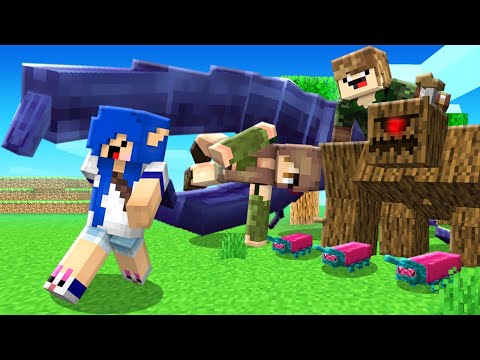 jvnq -  THEM vs GIANT INSECTS |  MINECRAFT TESTS MOBS
