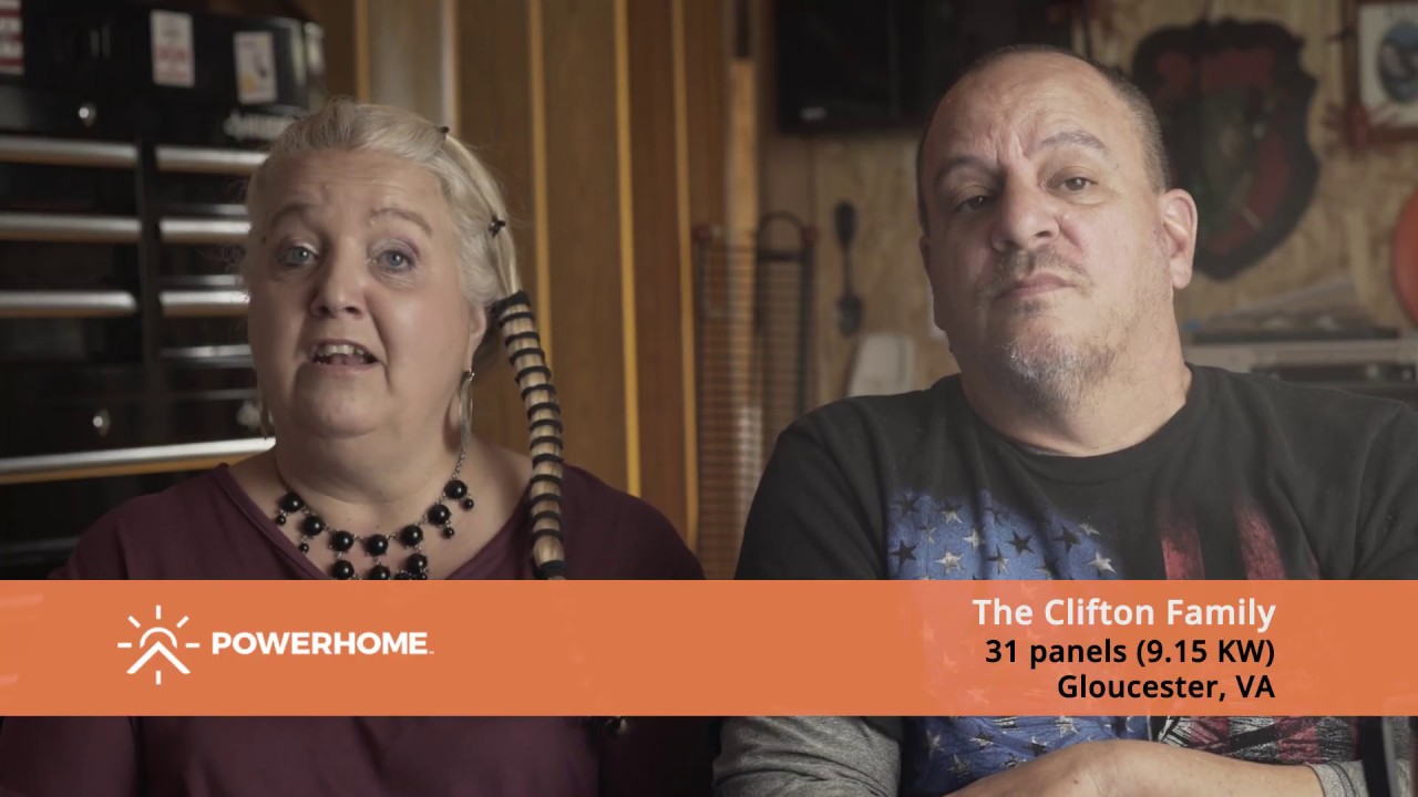Residential Solar Panel Case Study - The Cliftons from Gloucester, VA - POWERHOME Review