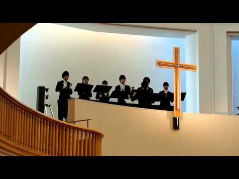 政治経済学科 クリスマス礼拝　ハンドベル・クワイアによる讃美奉献（2014.12.17）