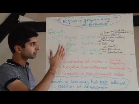 Y2/IB 2) Economic Growth vs Development