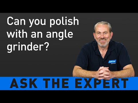 Part of a video titled ASK THE EXPERT: Can you polish with an angle grinder? - YouTube