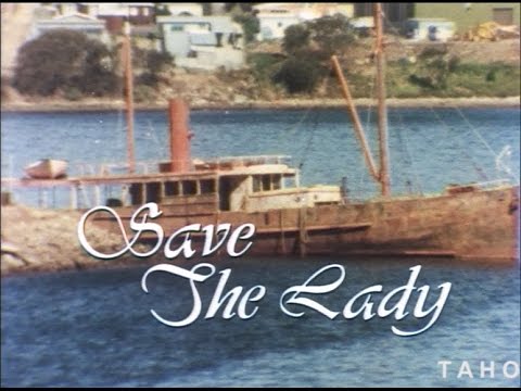 Cover image for Film - Save The Lady - Children's adventure comedy - A group of children fight stubborn bureaucrats to save an old but historically important steam ferry. Stars: Wallace Eaton, John Ewart, Desmond Tester, Bill Kerr. Tas Film production