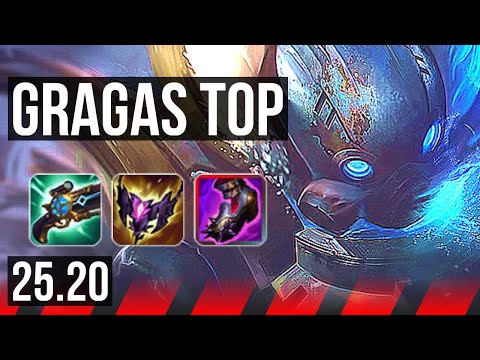 GRAGAS vs RENEKTON (TOP) | 10 solo kills, Legendary, 17/3/4, 700+ games | EUW Master | 25.20
