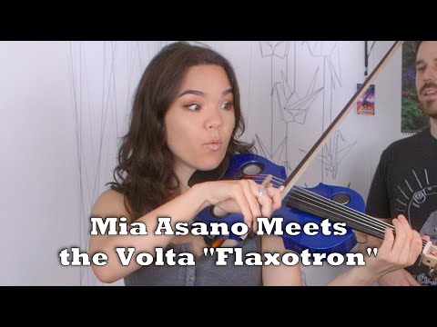 Mia Asano Reacts to the Volta Flaxotron! New Electric Violin