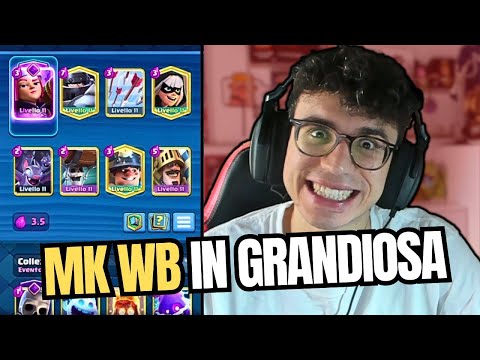 12 VITTORIE IN GRANDIOSA CON MK SPACCAMURO E PIRO EVO?! - CLASH ROYALE ITA