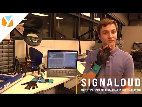 SignAloud: Gloves that translate sign language to voice