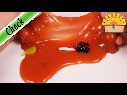 EKLIGER GLIBBER SCHLEIM - Was für MONSTER im SLIME ? Kinder Experiment deutsch