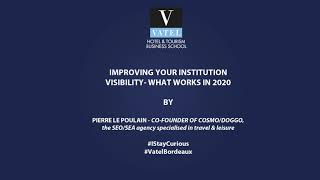 How Improving your institution visibility - what works in 2020
