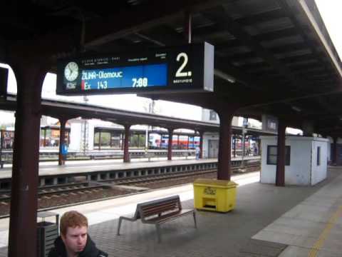 Hlášení o příjezdu vlaku Ex 143 Odra - Kolín