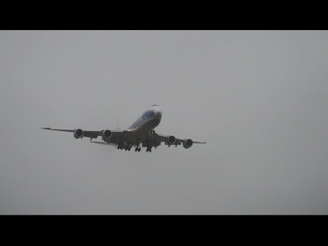 Air Bridge Cargo | 747-83QF | VQ-BFU | Impressive Landing At East Midlands Airport | HD