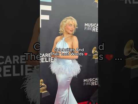 Celebrities last words before death! 😢