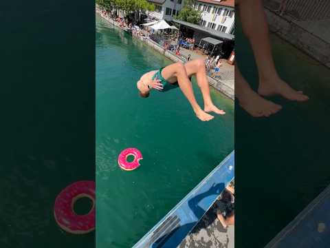 Crazy Splash diving in Zurich #shorts