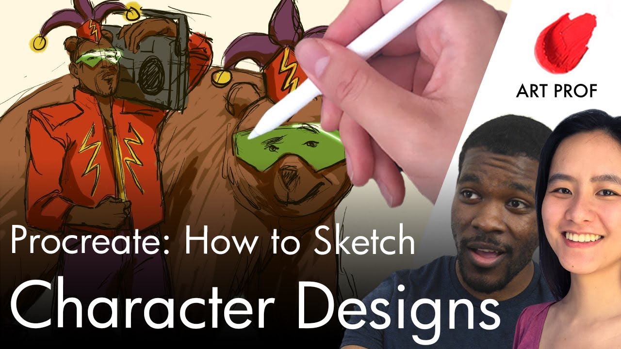 Real Time Character Design Sketching: Procreate for Self-Taught Aritsts