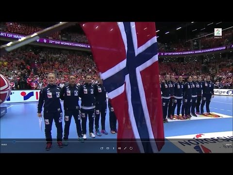 Norwegian National Anthem "Ja, Vi Elsker Dette Landet" At The World Finals In Handball