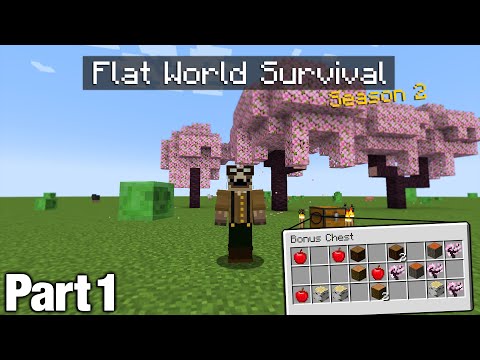 Surviving on a Superflat World with Nothing but... a Bonus Chest | Part 1