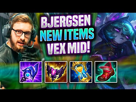 BJERGSEN PICKS VEX WITH NEW ITEMS! - Bjergsen Plays Vex MID vs Ryze! | Preseason 2022