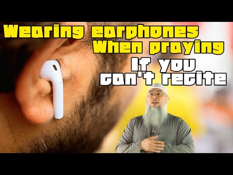 New revert who can't say ( Fatiha) put headphones in prayer to recite after reciter? assim al hakeem