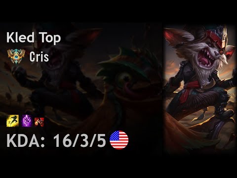Kled Top vs Riven - Cris - NA Challenger Patch 7.13
