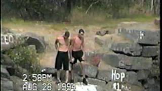 preview picture of video '125 foot Quincy Quarry Jump Swingles! Skip to 2:00'