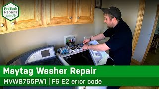Maytag, Whirlpool Washer - Error Codes F6, E2 - Diagnostic & Repair