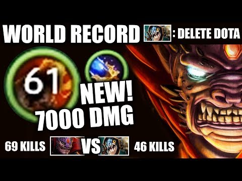 NEW WORLD RECORD WTF 7000 Dmg COMBO 69Kills EPIC Lion 7.20 Most IMBA Meta Crazy Fun Dota 2 Gameplay