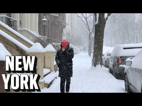 Upper West Side Snowfall: Walking Through New York City's Most Beautiful Neighborhood (4K)