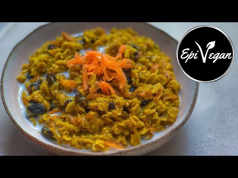 Vegan Breakfast - Carrot cake porridge
